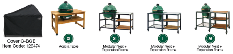 Big Green Egg cover - afdekhoes - EGG Frame en Expansion Frame - Medium, Large en Extra Large