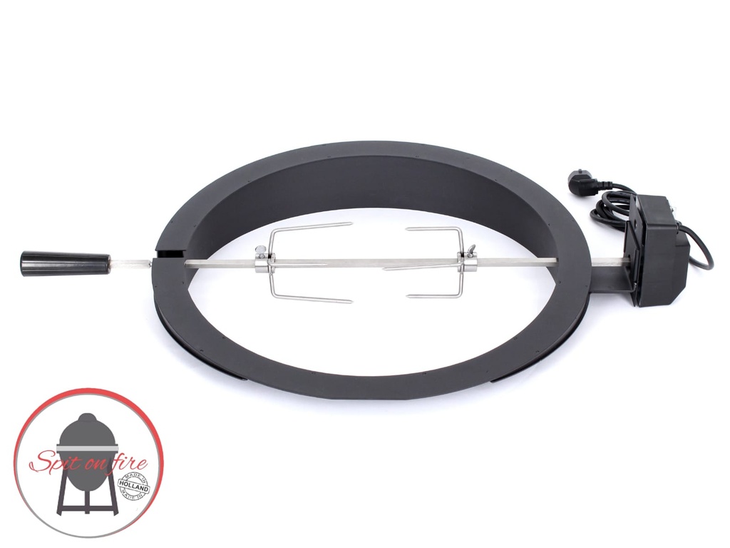 The Spit on Fire  Large Kamado Rotisserie Ring - 21 inch