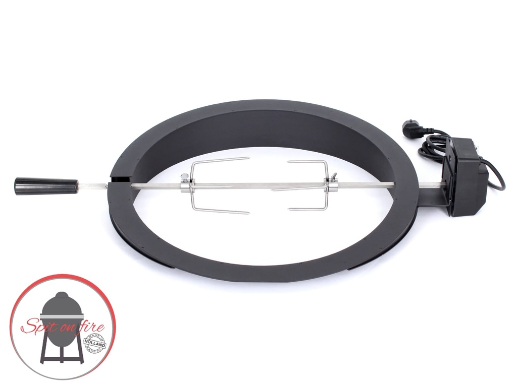 The Spit on Fire  Large Kamado Rotisserie Ring - 22 inch