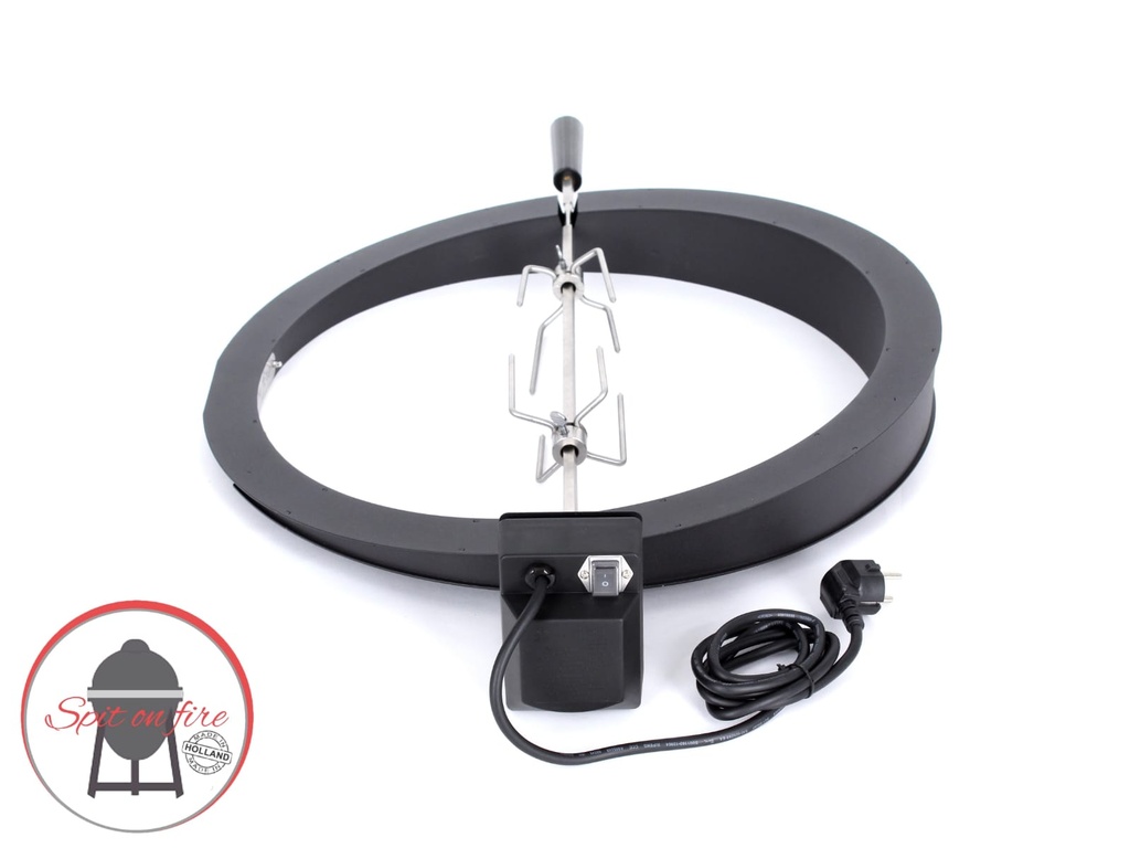 The Spit on Fire Kamado Rotisserie Ring - 25 inch