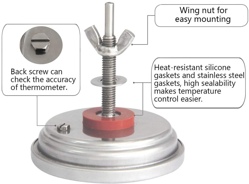 Thermometer inbouw