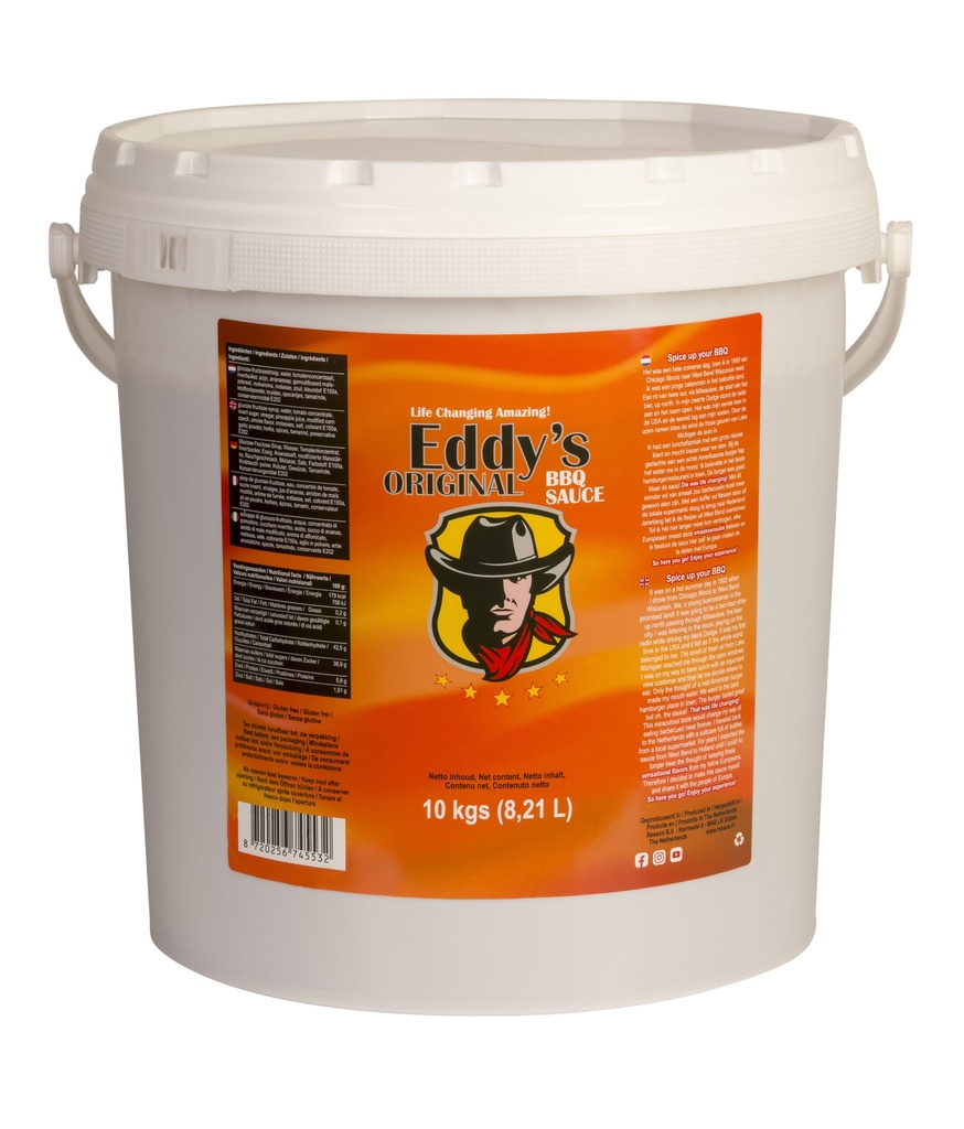 Eddy’s Original BBQ Sauce - emmertje 10 liter