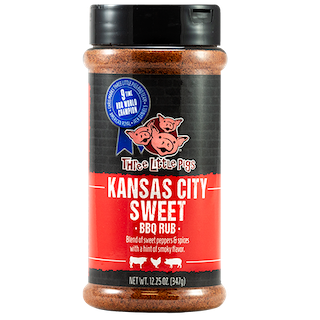 Three little Pigs BBQ - Kansas City Sweet BBQ rub - 12,25oz