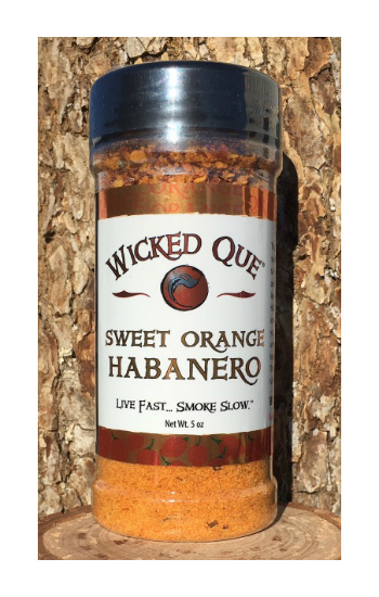 Wicked Que - Sweet orange habanero rub - 5oz