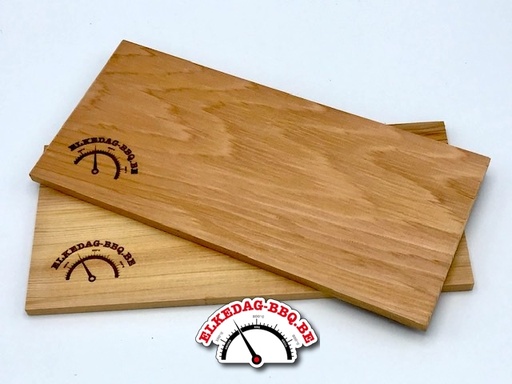 [EDB-000001] ELKEDAG-BBQ - 2 Ceder houten rookplank