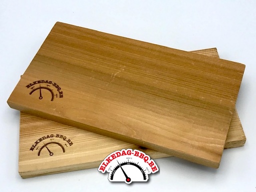 [EDB-000002] ELKEDAG-BBQ - 2  x Ceder houten rookplank (dik)