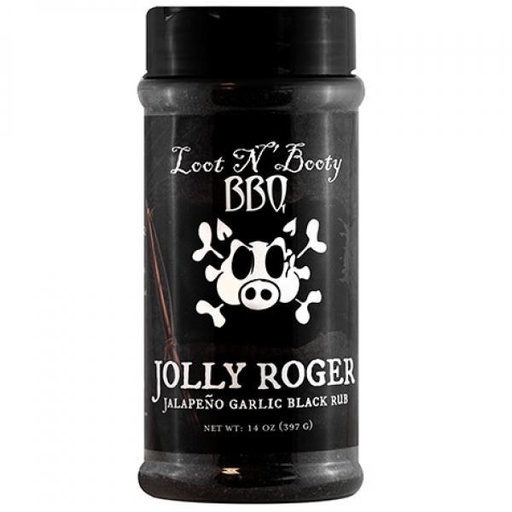 [EDB-000850] LOOT N’ BOOTY BBQ - Jolly Roger Jalapeno Garlic Black rub - 397gr
