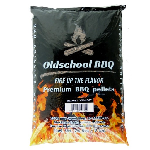 [EDB-000857] Oldschool - BBQ Pellets - Hickory / Walnoot